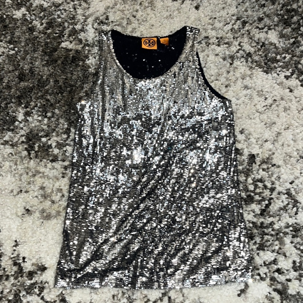 Tory Burch sequin tank top
